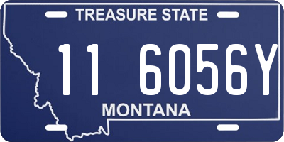 MT license plate 116056Y