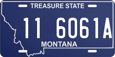 MT license plate 116061A