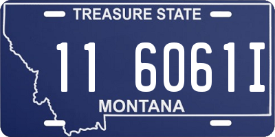 MT license plate 116061I