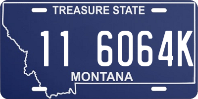 MT license plate 116064K