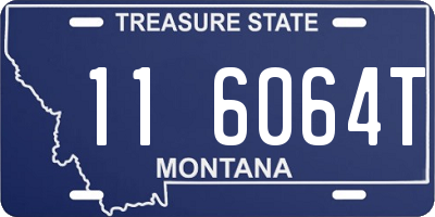 MT license plate 116064T