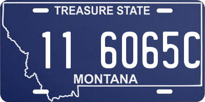 MT license plate 116065C