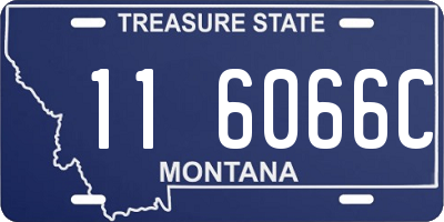 MT license plate 116066C