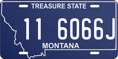 MT license plate 116066J