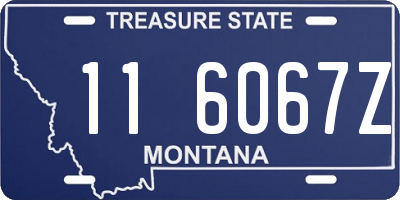 MT license plate 116067Z