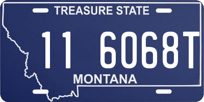 MT license plate 116068T