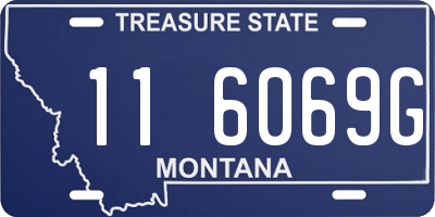 MT license plate 116069G