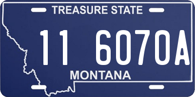 MT license plate 116070A
