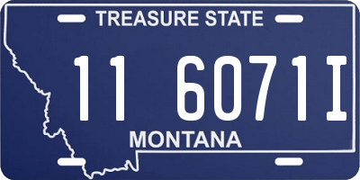 MT license plate 116071I