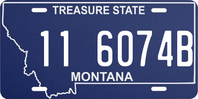 MT license plate 116074B