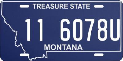 MT license plate 116078U