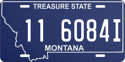 MT license plate 116084I