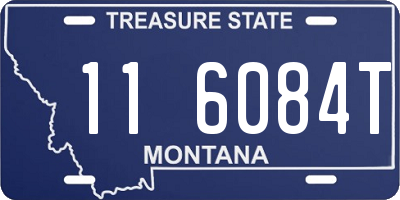 MT license plate 116084T