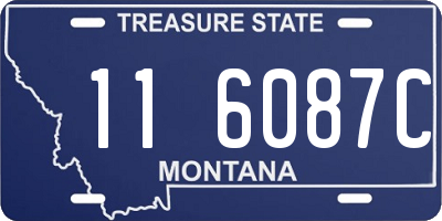 MT license plate 116087C