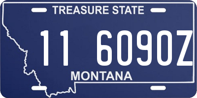 MT license plate 116090Z