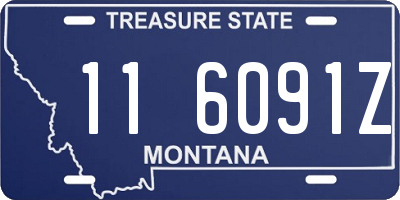 MT license plate 116091Z