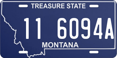 MT license plate 116094A