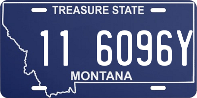 MT license plate 116096Y