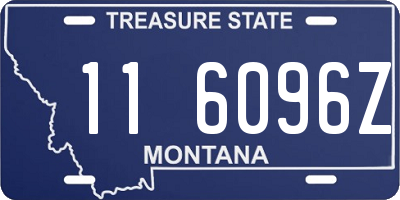 MT license plate 116096Z