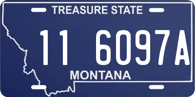 MT license plate 116097A