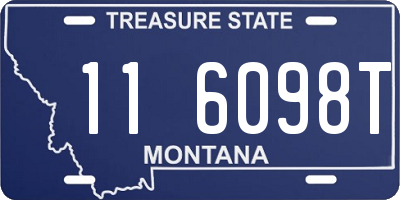 MT license plate 116098T