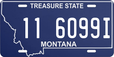 MT license plate 116099I