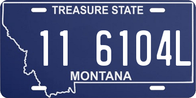 MT license plate 116104L