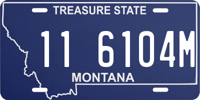 MT license plate 116104M