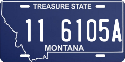 MT license plate 116105A