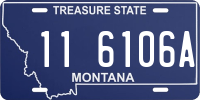 MT license plate 116106A