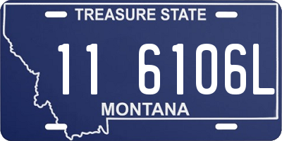 MT license plate 116106L