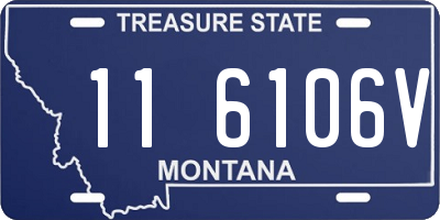 MT license plate 116106V