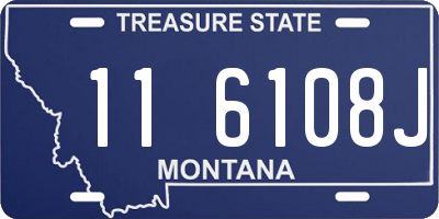 MT license plate 116108J