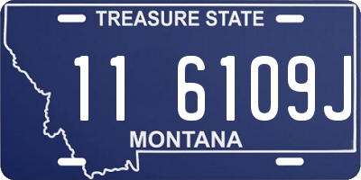 MT license plate 116109J