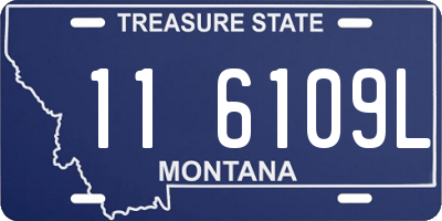 MT license plate 116109L