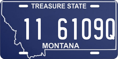 MT license plate 116109Q
