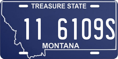 MT license plate 116109S