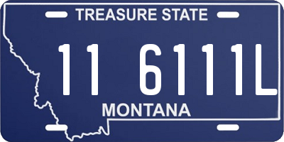 MT license plate 116111L