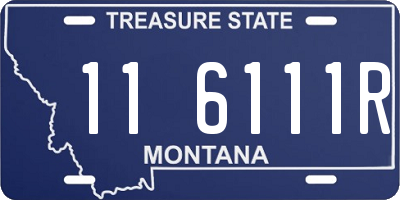MT license plate 116111R