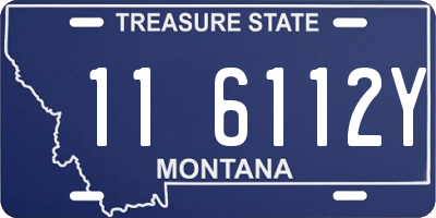 MT license plate 116112Y