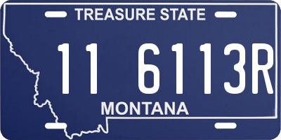 MT license plate 116113R