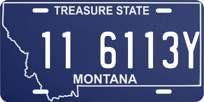 MT license plate 116113Y