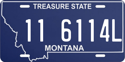 MT license plate 116114L