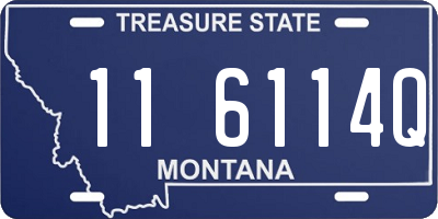 MT license plate 116114Q