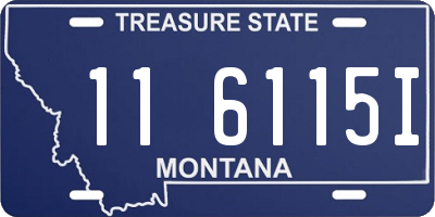 MT license plate 116115I