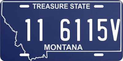 MT license plate 116115V