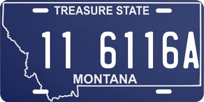 MT license plate 116116A