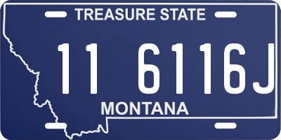 MT license plate 116116J