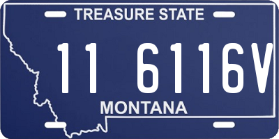 MT license plate 116116V