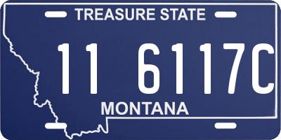 MT license plate 116117C